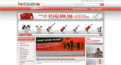 Desktop Screenshot of fortissimoinstruments.co.uk
